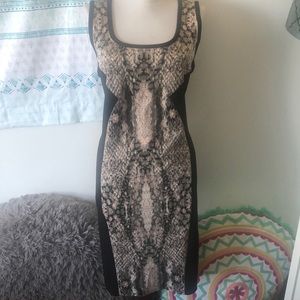 Bar III snakeskin print dress